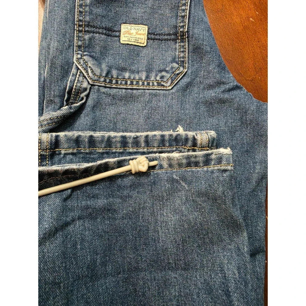 Old Navy Reissue Painters Pants Kids 10 Carpenter Blue Denim Jeans Hammer Loop
